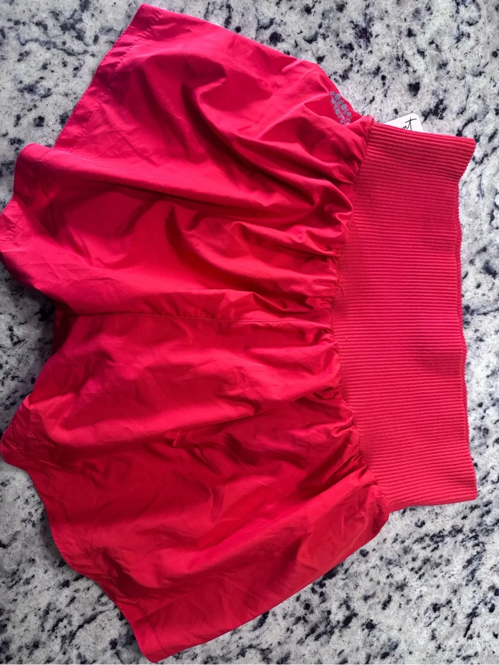 Free People Carpe Diem High Waisted Shorts- Red - Picture 5 of 5